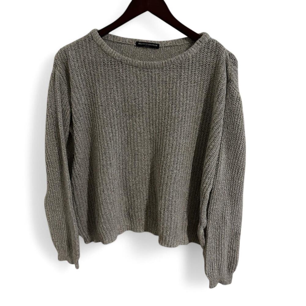 Brandy melville grey knitted sweater